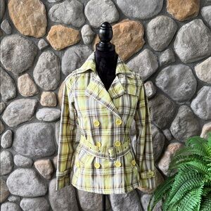 Jou Jou Plaid Jacket Size S
